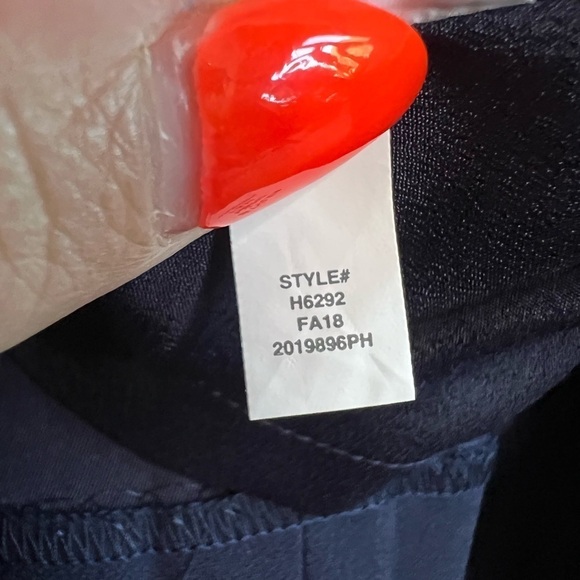 J. Crew Navy Blue 3/4 Sleeve Wrap Dress | 365 Crepe, Size 2 Like New - Picture 12 of 12